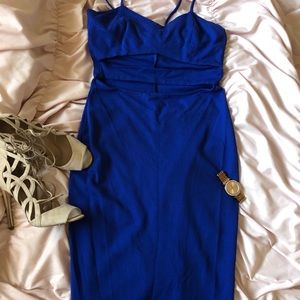 Royal blue bodycon